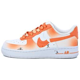 Nike: Оранжевые кроссовки  Air Force 1