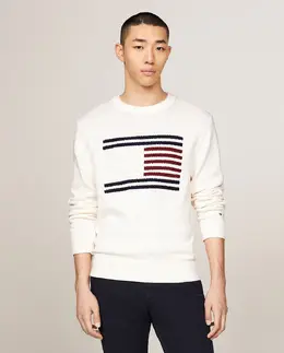 Tommy Hilfiger: Белый свитер 