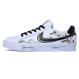Nike: Чёрные кроссовки  Court