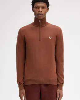 Fred Perry: Коричневая толстовка 