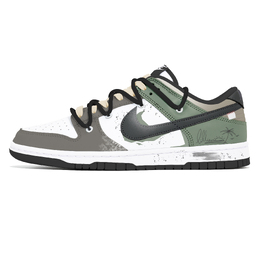 Nike: Зелёные кроссовки  Dunk