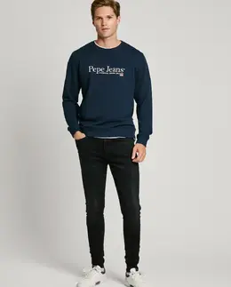 Pepe Jeans: Чёрные джинсы 