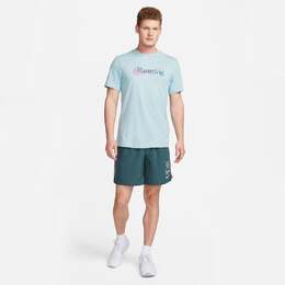 Nike: Голубая футболка 