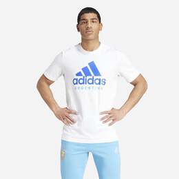 Adidas: Белая футболка 