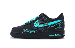 Nike: Чёрные кроссовки  Air Force 1