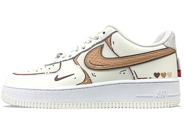 Nike: Бежевые кроссовки  Air Force 1