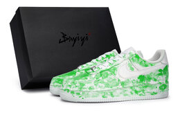Nike: Зелёные кроссовки  Air Force 1