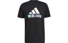 Adidas: Чёрная футболка 