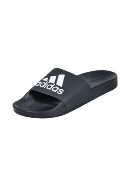 Adidas: Синие шлёпанцы 