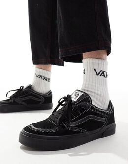 Vans: Чёрные кроссовки 