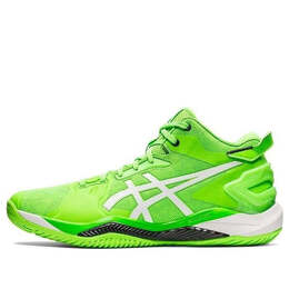 Asics: Зелёные кроссовки 