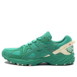 Asics: Зелёные кроссовки 