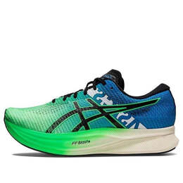Asics: Зелёные кроссовки 