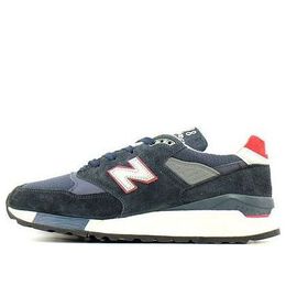 New Balance: Синие кроссовки 