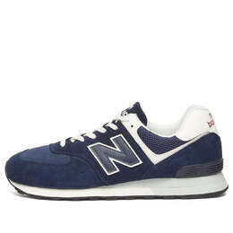 New Balance: Синие кроссовки  574