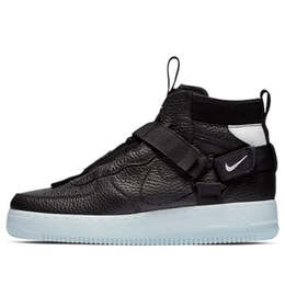 Nike: Чёрные кроссовки  Air Force 1
