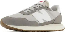 New Balance: Серые кроссовки 