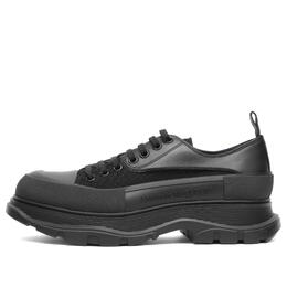 Alexander McQueen: Чёрные кроссовки  Tread Slick