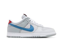 Nike: Серебристые кроссовки  Dunk Low