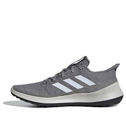 Adidas: Серые кроссовки 