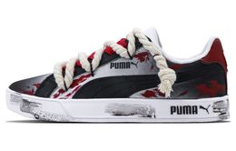 PUMA: Чёрные кроссовки  Smash