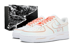 Nike: Оранжевые кроссовки  Air Force 1