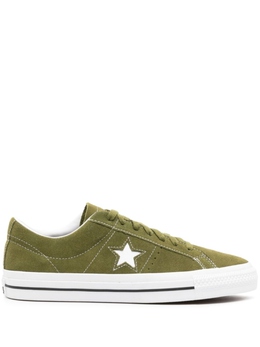 Converse: Зелёные кеды  One Star Pro