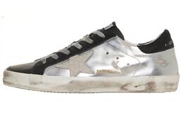 Golden Goose: Серебристые кроссовки  Super Star