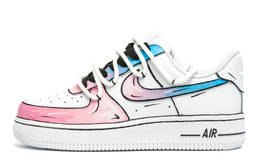 Nike: Чёрные кроссовки  Air Force 1