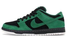 Nike: Зелёные кроссовки  Dunk