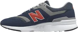 New Balance: Серые кроссовки 