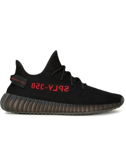 Adidas: Чёрные кроссовки  Yeezy Boost 350 v2 Black