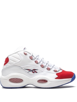 Reebok: Белые кроссовки  Question Mid