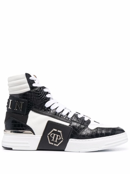 Philipp Plein: Белые кроссовки  Phantom Kicks