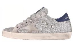 Golden Goose: Серебристые кроссовки 