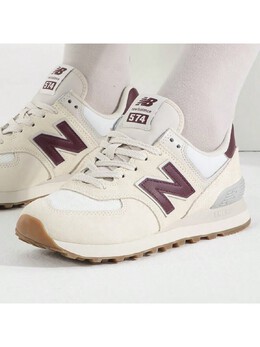 New Balance: Бежевые кроссовки  574