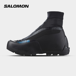 Salomon: Чёрные кроссовки 