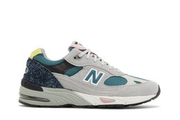 New Balance: Серые кроссовки  991