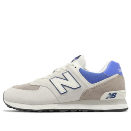 New Balance: Белые кроссовки  574