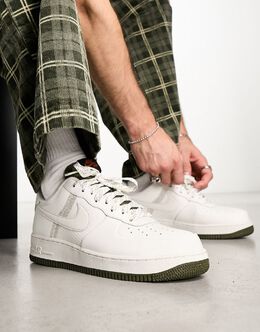 Nike: Кроссовки  Air Force 1 цвета хаки