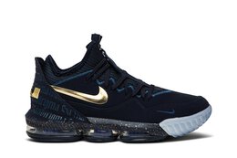 Nike: Синие кроссовки  LeBron 16 Low