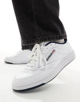 Reebok: Синие кроссовки  Club C 85