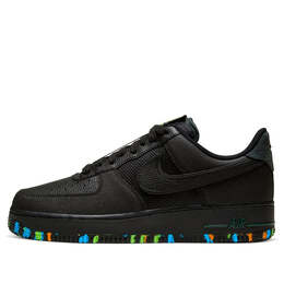 Nike: Чёрные кроссовки  Air Force 1