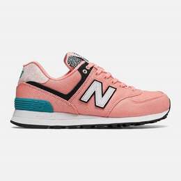 New Balance: Белые кроссовки  574