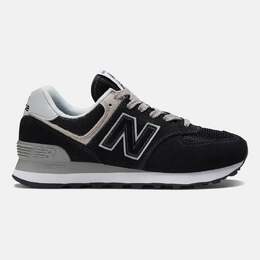 New Balance: Серые кроссовки  574