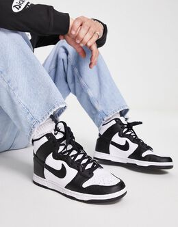 Nike: Чёрные кроссовки  Dunk High