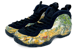 Nike: Чёрные кроссовки  Foamposite One