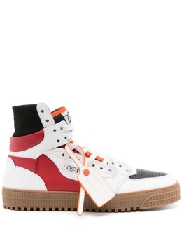 Off-White: Красные кроссовки  Off Court