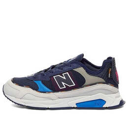 New Balance: Синие кроссовки 