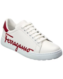 Salvatore Ferragamo: Белые кроссовки 